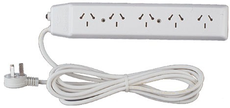 Zapatilla Toma Corriente VR con Interruptor Reforzada 5 tomas 1.5m