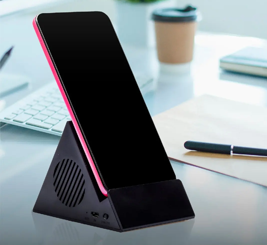 Parlante portatil con soporte cargador Inalambrico QI