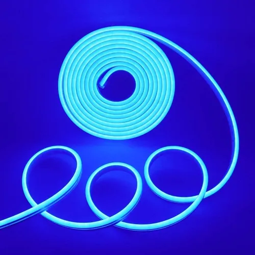 Tira Led Flexible Luz de Neon Azul 12V (6*12mm) x mts