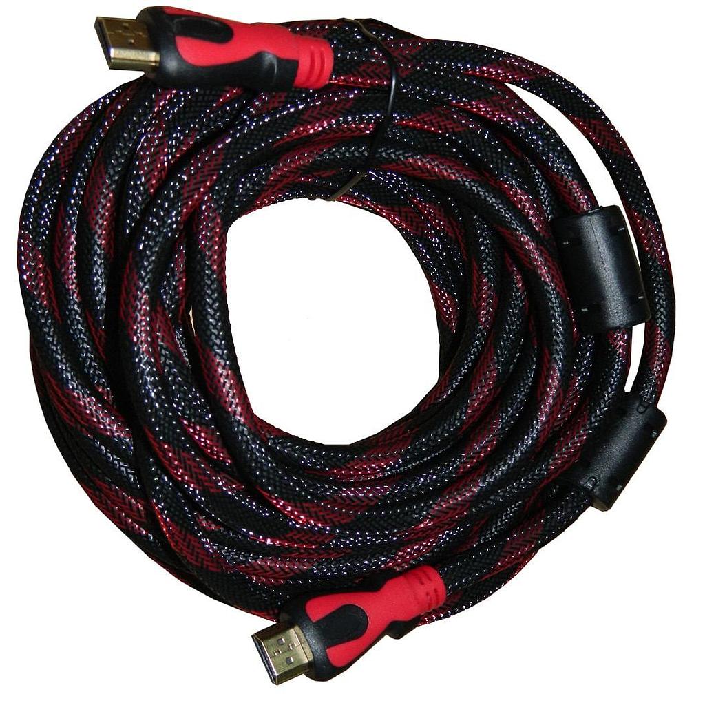 Cable HDMI Mallado 10mts 1.4 Doble Filtro