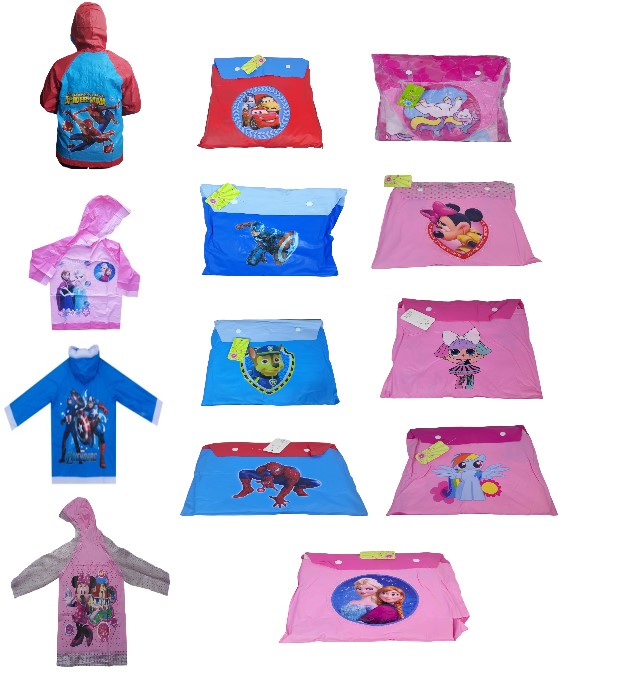 Piloto Impermeable Infantil Personajes talle M