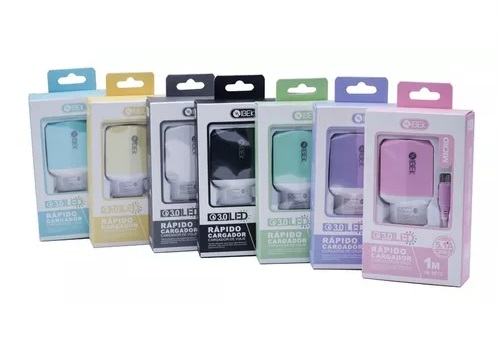 Kit Cargador 2 en 1 Ibek Tipo C 5.1A Qualcomm 3.0 (hasta 9V)