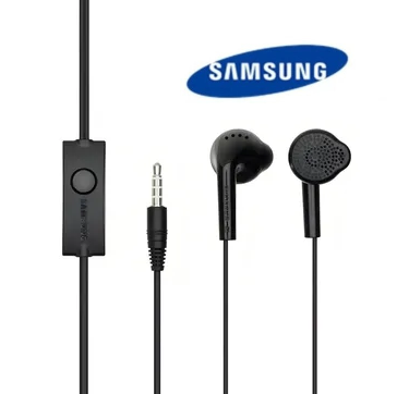 Auricular Manos Libres tipo SAMSUNG boton en Bolsita (Negro)