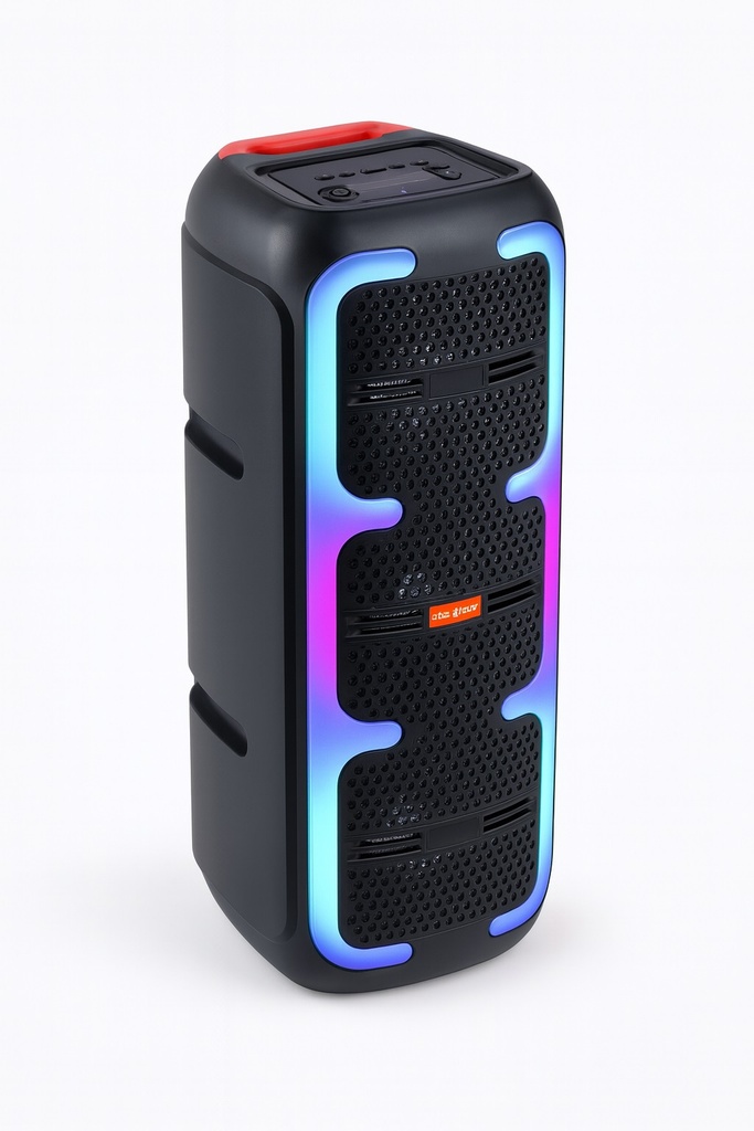 Parlante Bafle 2*4" con Karaoke BT Fm Usb RP-4408 (38x16cm)