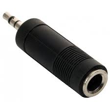 Adaptador Plug 3.5 Stereo A jack 6.5 Stereo