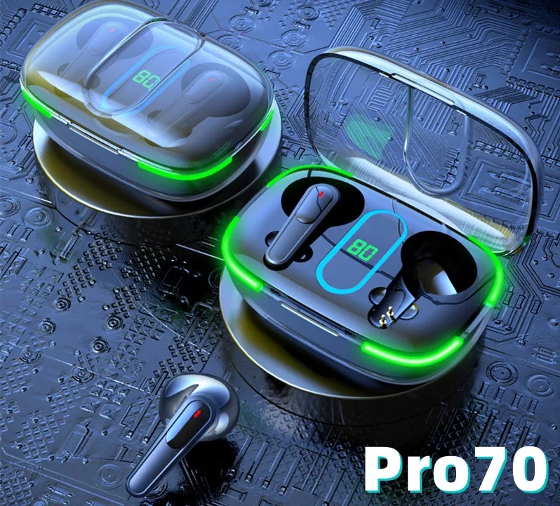 Auricular Bluetooth 5.1 Doble RW-P070 con Base Cargadora