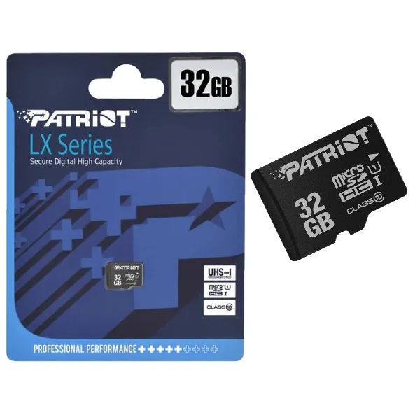 Micro SD 32gb Patriot clase 10 LX Series