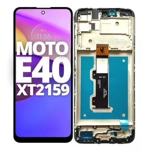 Modulo Motorola Moto E40 Xt2159 con marco negro (ORIG)