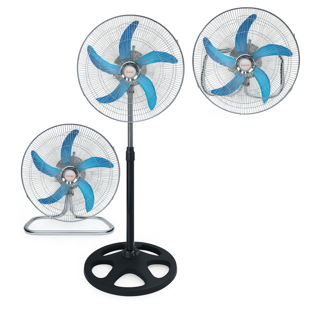 Ventilador Industrial 18" de pie piso y pared 3 en 1 Star Vision / Hytoshy (5 aspas)