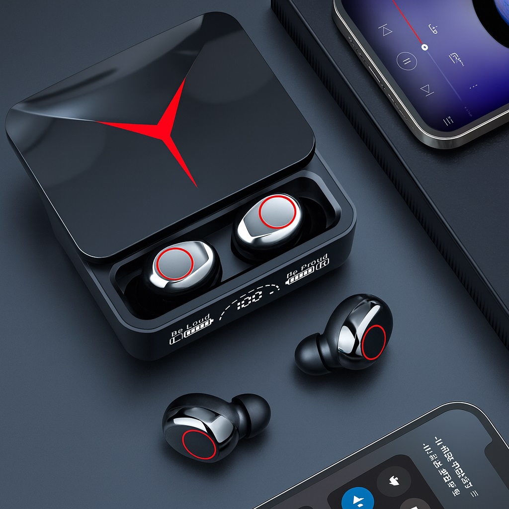 Auricular Bluetooth V5.3 Doble con Base Cargadora JK-603 Pro