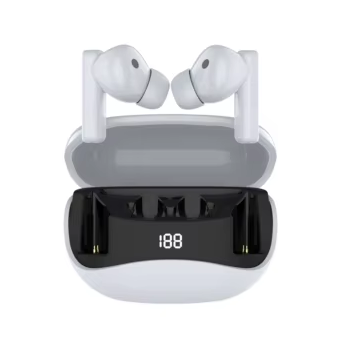 Auricular Bluetooth 5.4 Doble RM-600 con Base Cargadora