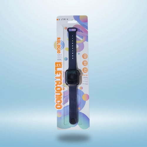 Reloj Pulsera Digital Engomado Cuadrado