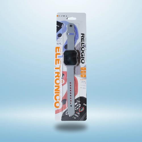 Reloj Pulsera Digital Engomado Cuadrado