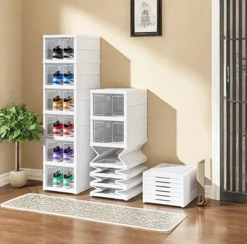 Organizador de Zapatos Plastico Plegable 6 Niveles