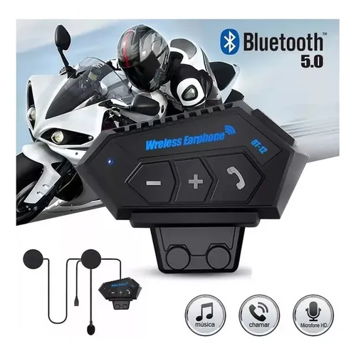 Auriculares para Motocicleta Bluetooth BT-12