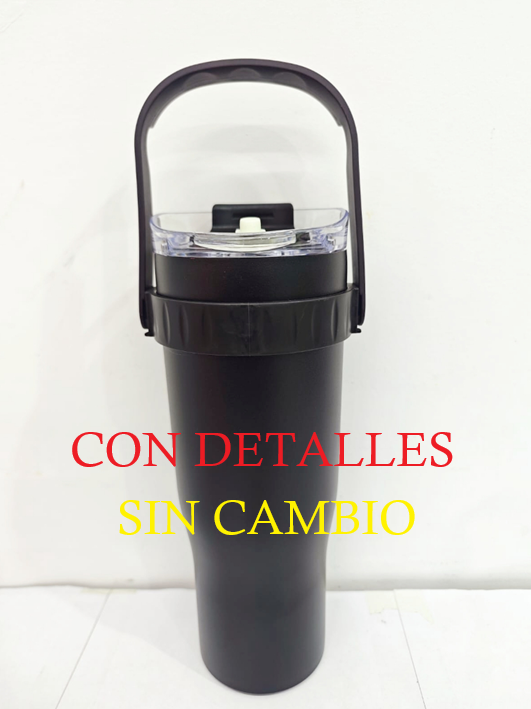 Vaso Quencher con Soporte para Celular 1.2L (Negro) CON DETALLES