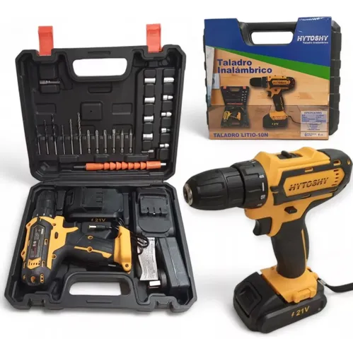 Taladro Atornillador Rotopercutor Inalambrico 21v Hytoshy