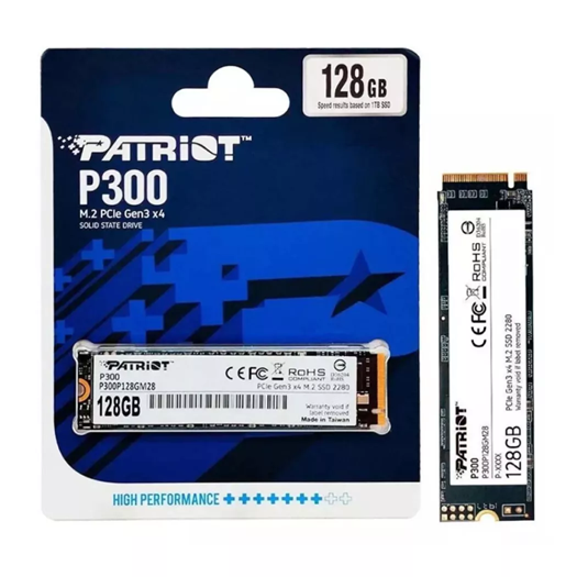 Disco de Estado Solido SSD Patriot P300 M.2 128gb PCie Gen3