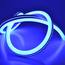 Kit Tira Led Neon Flexible con Fuente 5A 12v 5m Azul