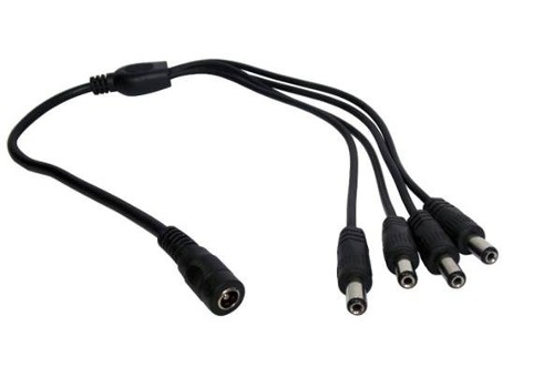 Cable DC 1 hembra a 4 machos