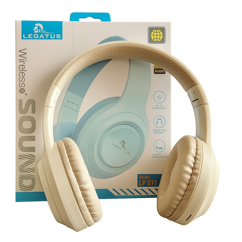 Auricular Vincha Bluetooth FM SD Legatus LP-UID-20 c/ entrada auxiliar