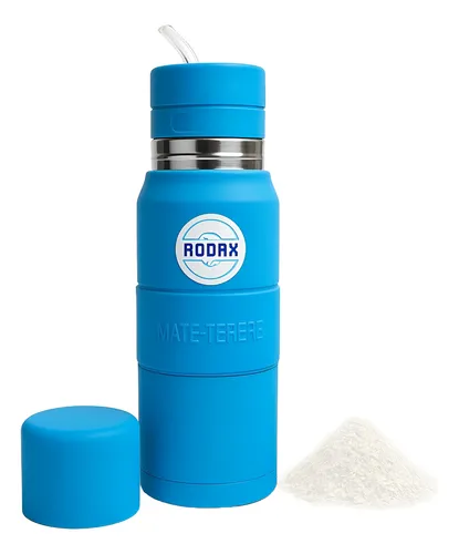 Mate Listo de Acero Exterior Engomado 750cc Celeste