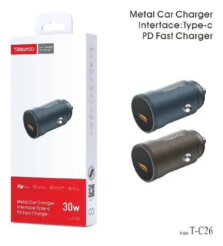 Cargador 12v 30w PD Tranyoo T-C26
