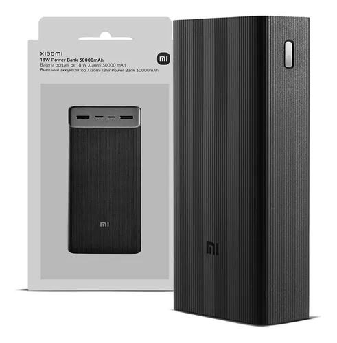 Power Bank Xiaomi Mi 30000mAh 18W 2 Usb + 2 PD PB3018ZM