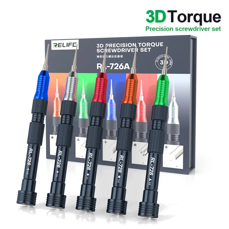 Kit de Destornilladores de Precision 5 pcs 3D Relife RL-726A