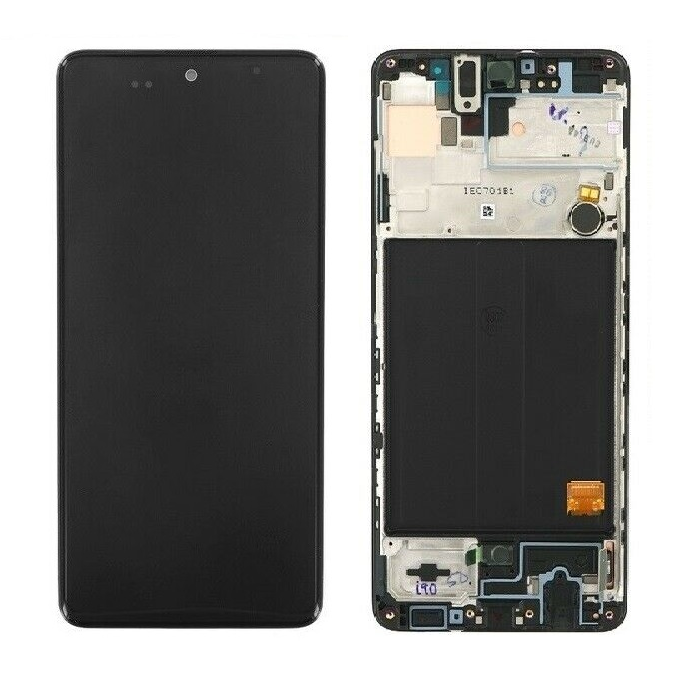 Modulo Samsung A51 con marco, buzzer, parlante, flex botones Big Size 6.43inches OLED (RN)