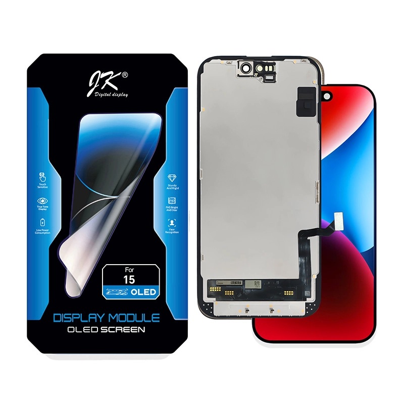 Modulo Iphone 15 negro (ORIG Soft Oled) IC Removible JK