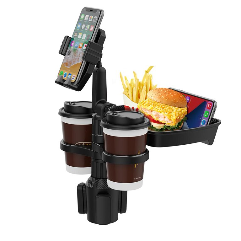 Soporte Universal para Celular con Bandeja y Doble Porta Vaso HX-ZJ6107