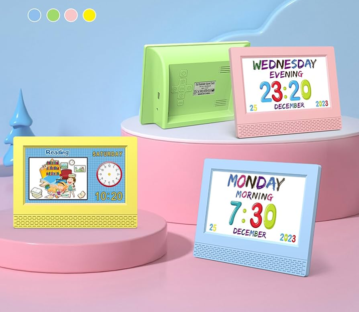 Reloj Despertador Digital Infantil Usb Pantalla Led 7"