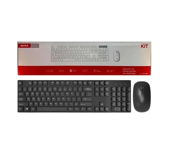 Kit Teclado Mouse Inalambrico Bluetooth Dual 2.4G Seisa DN-K88 (a pilas)