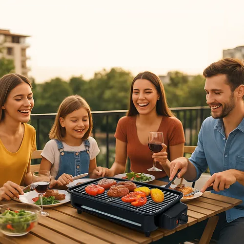 Parrilla Electrica Antiadherente 1500W