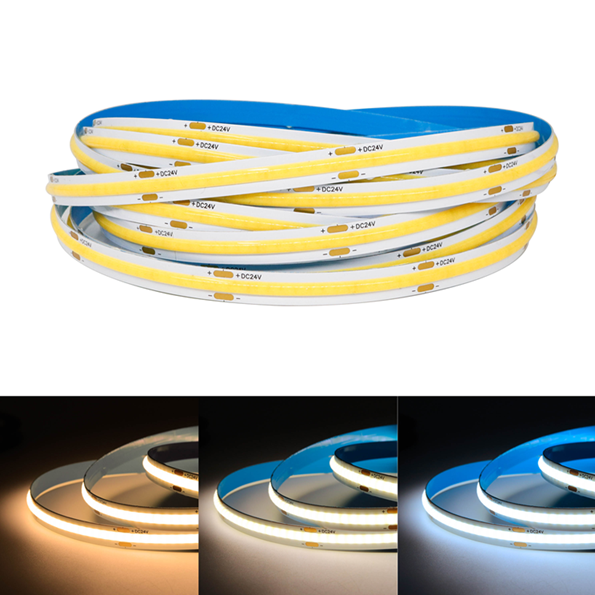 Tira Led Cob Blanco Neutro Flexible 220v 10m x 8mm IP65 (208led)