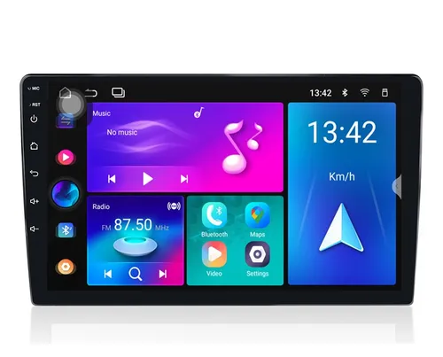 Stereo Fijo con Pantalla Android Multimedia 10" 2gb 32gb BT Gps Mp3 Usb FM con Camara Trasera QM-1002A