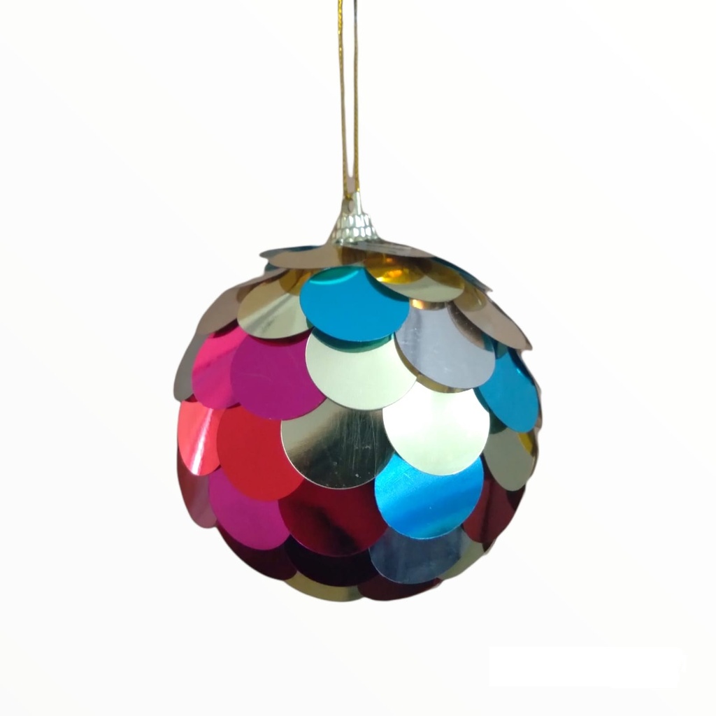 ADORNO GLOBO DE COLORES 7 CM X 4 (XM-015)