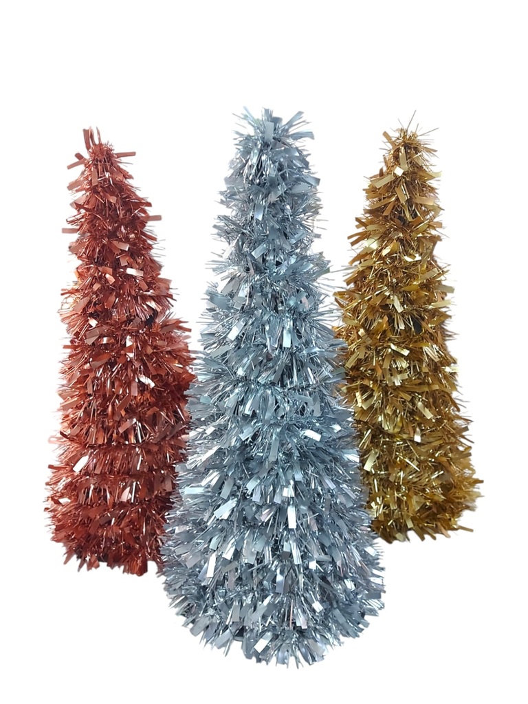 ARBOL CONO METALIZADO OPACO 50CM (L157-25-6)