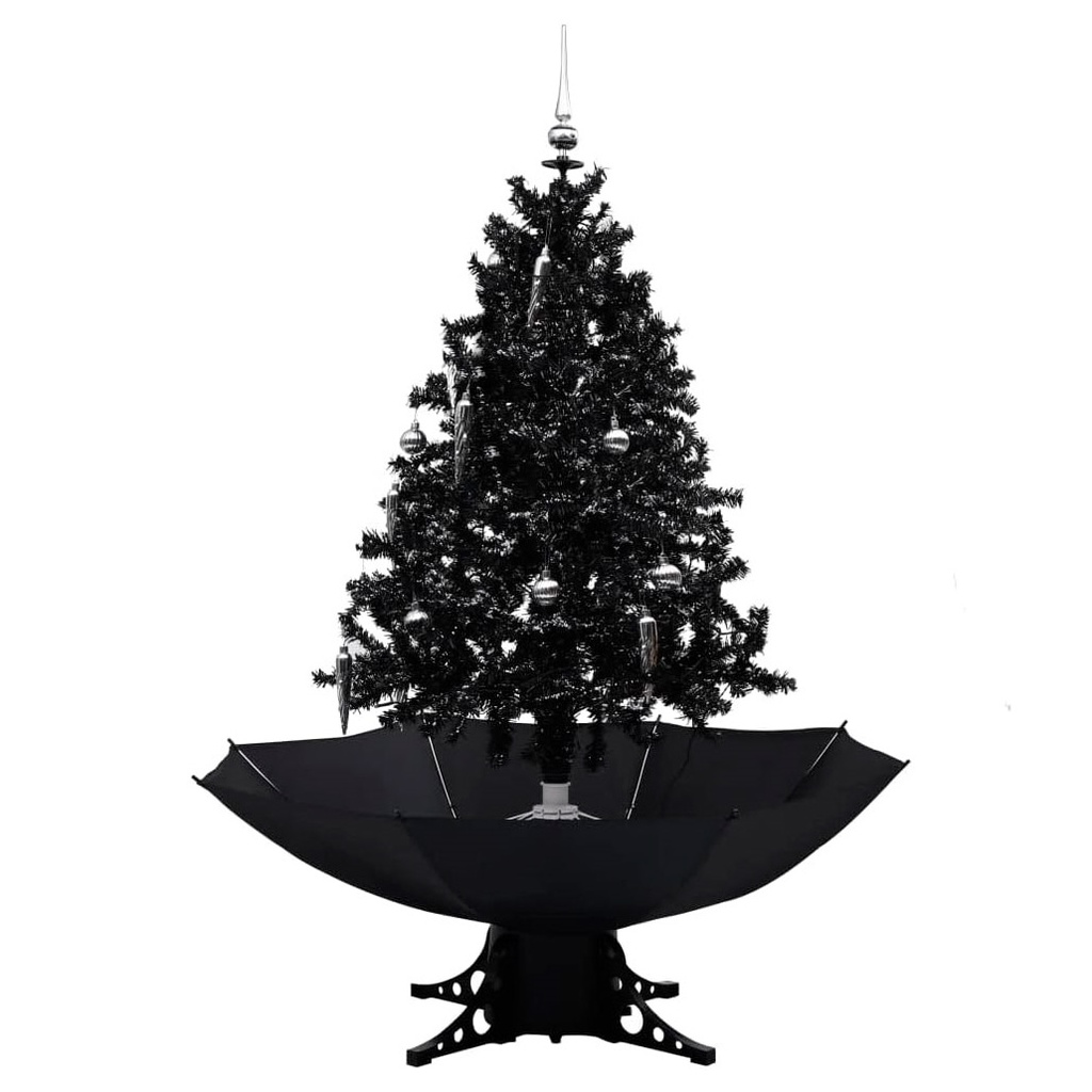 ARBOL NAVIDAD NEGRO/NEGRO 1.90MT TIRA NIEVE ARTIFICIAL (XMT-032)