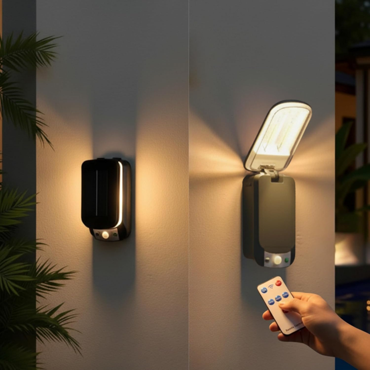 Reflector de Pared Solar Plegable Doble Filamento de Tungsteno con Sensor de Luz y Movimiento SX901-2