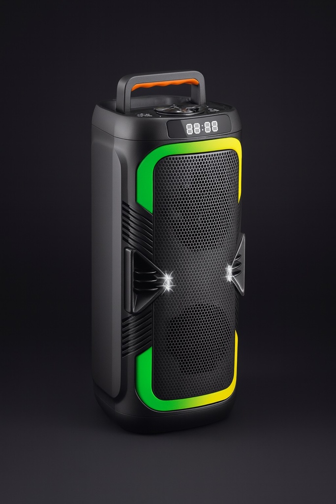 Parlante Bafle 2*4" con Karaoke BT Fm Usb RS-4220 (45x20x19cm)