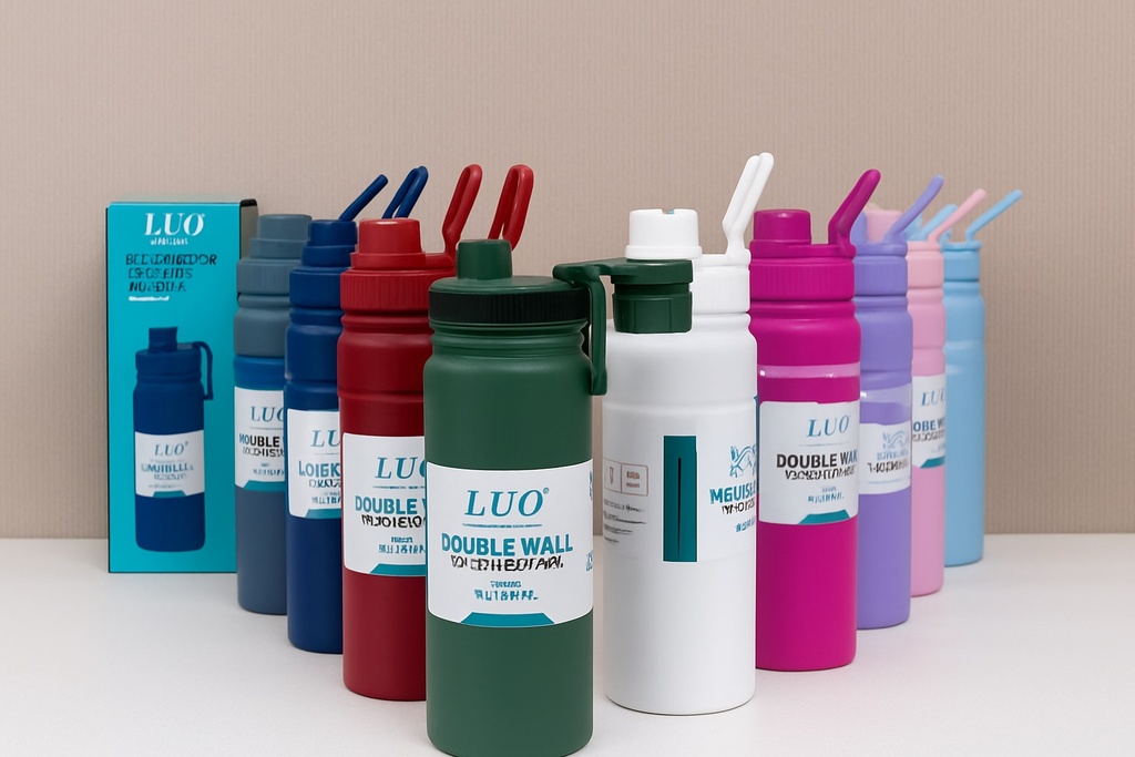 Botella Termica Acero inoxidable con Pico y Filtro 600ml (Rosa) BPA Free LU-4772