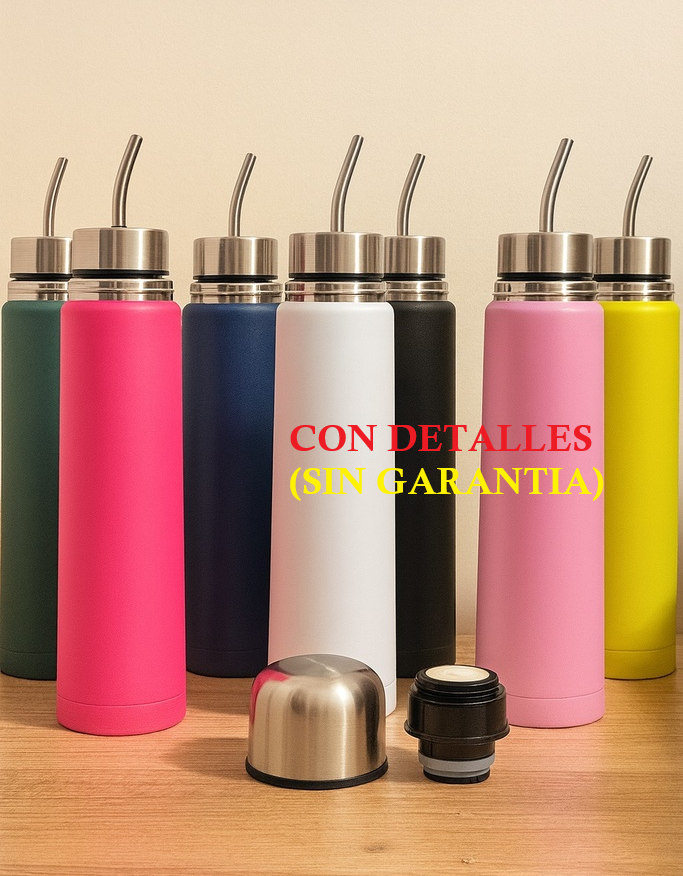 Termo + Mate Listo 2 en 1 de Acero 500ml Rojo (CON DETALLES)