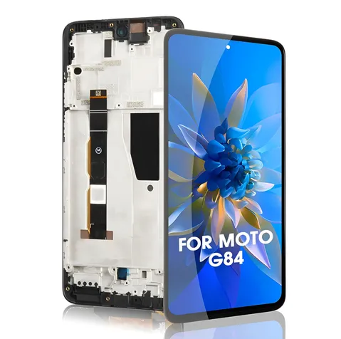 Modulo Motorola Moto G84 con marco negro (ORIG Premium)