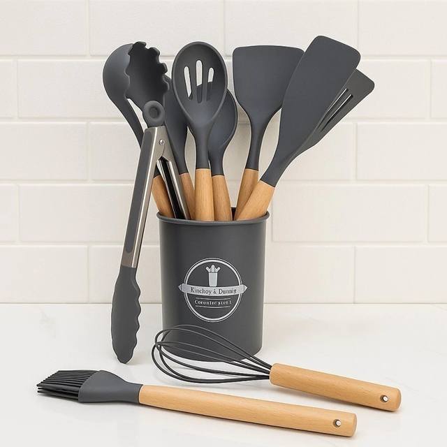 Set Utensilios de Cocina Silicona 12pcs