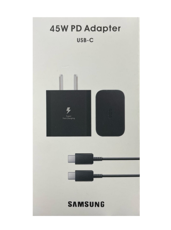 Kit Cargador Samsung Carga Rapida 45w PD a Tipo C Replica (toma argentina)