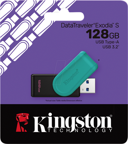 Pendrive 128gb Kingston DataTraveler Exodia S 3.2