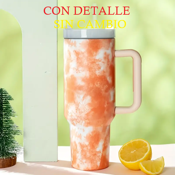 Vaso Quencher Batik 1.2L Naranja (sin caja sin bombilla)