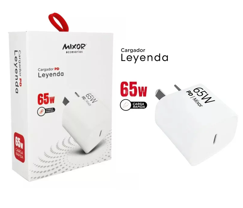 Cargador Cabezal Mixor Leyenda PD 65W